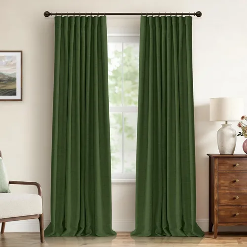 Vista 19 de 100% Blackout Shield Cortinas opacas completas para dormitorio de 63 pulgadas de largo, juego de 2 paneles, anillos de clip/bolsillo para barra