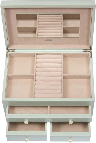 Vista 8 de Mele & Co. Bianca - Joyero de madera con acabado de mar.