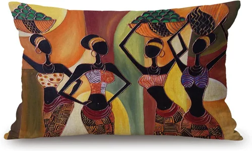 Vista 10 de Solekla Fundas de almohada de 12 x 20 pulgadas, decoración rústica de granja, fundas de almohada florales mexicanas, algodón lino, arte étnico