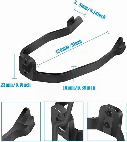 Vista 2 de Guardabarros trasero para scooter, soporte de repuesto para guardabarros, compatible con Xiaomi 1S / M365 / Pro