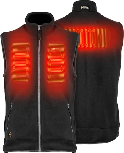 Vista 3 de Fieldsheer Trek - Chaleco térmico para hombre con control Bluetooth, carcasa suave, protección contra el viento y el agua, y forro que absorbe