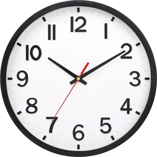 Vista 18 de Reloj de pared, moderno reloj de pared pequeño de 8 pulgadas, funciona con pilas, silencioso, analógico, clásico, para oficina, hogar, baño, cocina