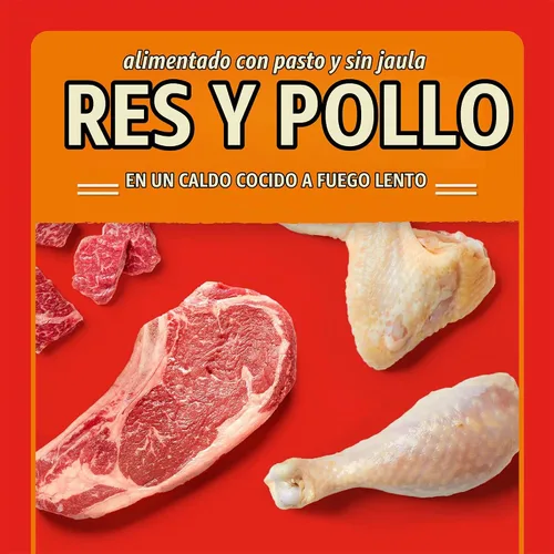 Vista 3 de Stella & Chewy's Tiras de Carne de Res Alimentada con Pasto y Pollo - Bolsas de Comida Premium para Perros - Perfectas Para Comedores Exigentes
