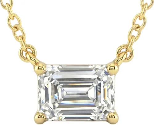 Vista 21 de La Joya 1/2-2 CT Lab Grown Diamond Necklace 14K White Gold Multi Shape Oro blanco