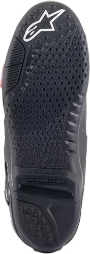 Vista 7 de Alpinestars Botas Tech 10 para hombre, Negro/Rojo Fluo, 7