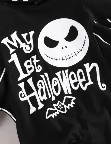 Vista 3 de Mameluco para bebé recién nacido, traje de Halloween, conjunto de regalo