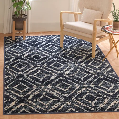 Vista 56 de SAFAVIEH Colección Adirondack Alfombra Decorativa - 2'6" x 4', Negro y Marfil, Diseño Moderno Desgastado, No Desprende Pelusa y Fácil Cuidado, Ideal