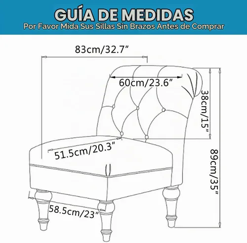 Vista 6 de JIAN YA NA Funda para silla decorativa sin brazos, funda elástica para silla sin brazos, fundas de terciopelo para sillas sin brazos, fundas Beige