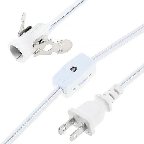 Vista 11 de RTNLIT Cable de repuesto para lámpara de sal, cable de luz nocturna con enchufe de bombilla E12, enchufe de interruptor giratorio para accesorios