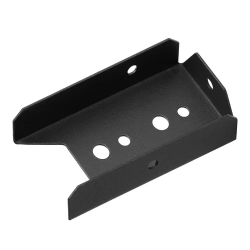 Vista 4 de GBGS - Juego de 20 soportes de valla para riel de madera de 2 x 4, calibre 18, color negro para barandilla de cubierta