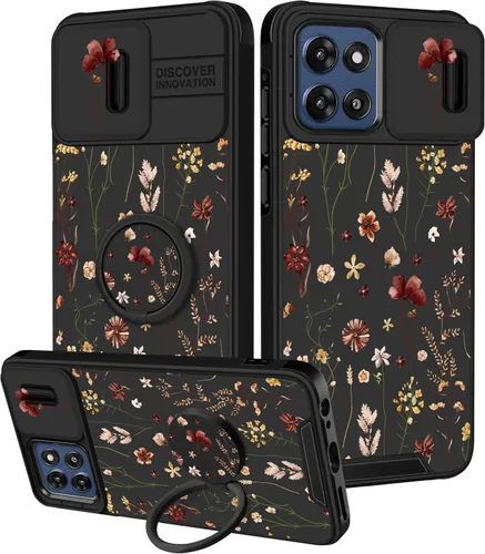 Vista 62 de para Moto G 5G 2023 funda - Cubierta de teléfono linda con corazón para mujeres y niñas, diseño único negro con cubierta deslizante para la cámara