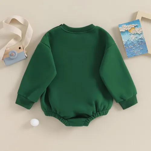 Vista 4 de Ehfomius Sudadera de gran tamaño para bebé niño y niña, suéter grueso de manga larga, suéter sin botones, ropa cálida de invierno