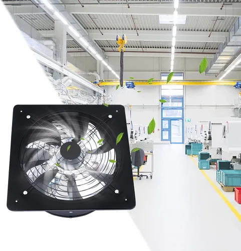 Vista 3 de DNYSYSJ Ventilador industrial de 12 pulgadas, 125 W, 1559 CFM, alto flujo de aire, bajo ruido, 12 pulgadas, extractor de ventilación, ventilador