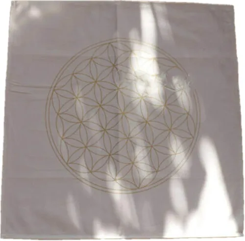 Vista 8 de BLESSUME Mantel de tarot de altar cuadrado negro tapiz hexagonal Wicca (negro)