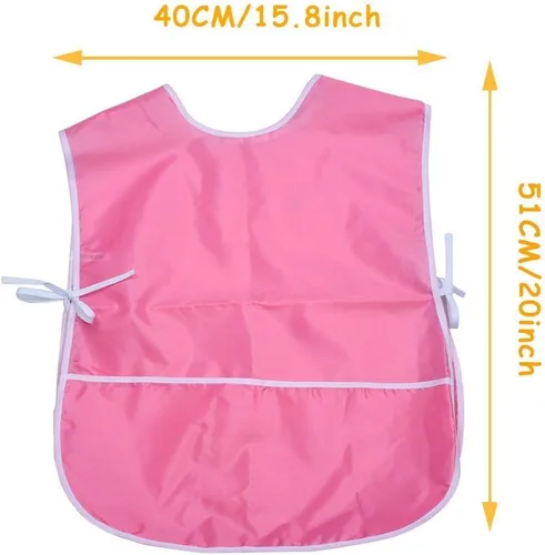 Vista 5 de Mudder - Delantal de pintura artística para niños, 2 piezas, resistente al agua