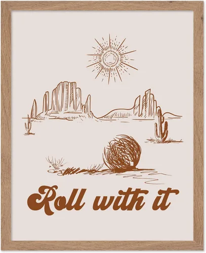 Vista 131 de Poster Master Póster de You've Yeed Your Last Haw - Impresión retro de vaquero marrón - Arte occidental - Arte moderno - Arte del salvaje oeste