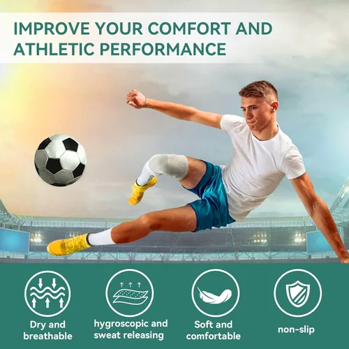Vista 4 de 246 Pairs Men's Soccer Socks Grip Pads Non Slip Football Baseball Soccer Socks for Men Women