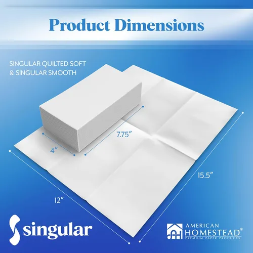 Vista 3 de AH AMERICAN HOMESTEAD Servilletas desechables – Servilletas de alta calidad, toallas de papel suave para invitados para baño, toallas de mano