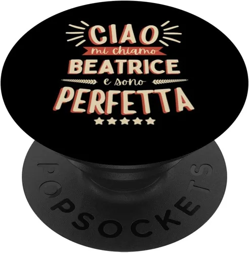 Vista 6 de Beatrice Idea Regalo Personalizzata Amica Nome Divertente PopSockets MagSafe PopGrip for iPhone