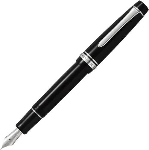 Vista 8 de Pilot Pluma estilográfica Custom Heritage 912, cuerpo negro, punta M