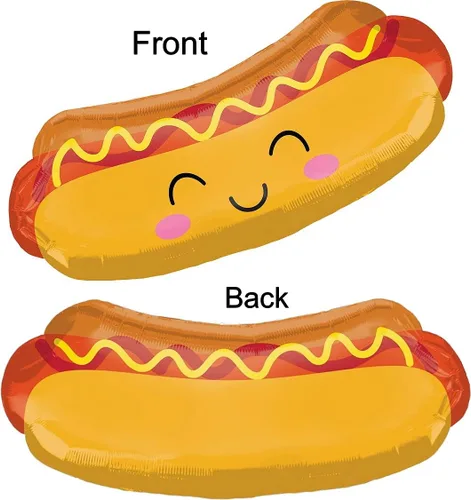 Vista 2 de BBQ Picnic Cookout Suministros de fiesta Hamburguesa Hot Dog Ketchup Mostaza Globo Decoraciones
