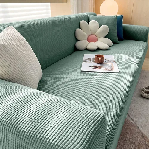 Vista 17 de MIPOPS Fundas impermeables para sofá de 1/2/3/4 asientos, funda de sofá sólida en forma de L, protector de muebles para niños, mascotas