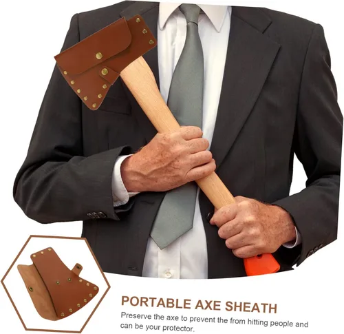 Vista 4 de Yardwe Funda para cabeza Funda portátil para camping Cubierta profesional para hacha de fácil acceso