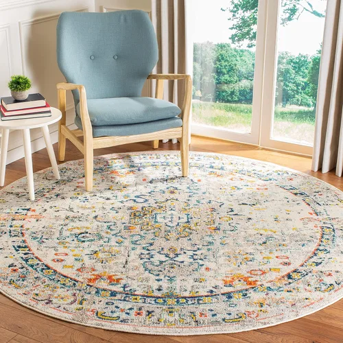 Vista 13 de SAFAVIEH Madison Collection - Alfombra decorativa de 2 pies 2 pulgadas x 4 pies, color verde y turquesa, diseño envejecido, no desprende pelusa