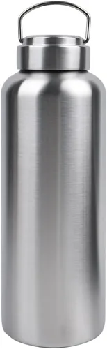 Vista 10 de CDJ Botella de agua de acero inoxidable de una sola pared sin aislamiento de 16 onzas, botella de agua de metal reutilizable para deportes, a prueba