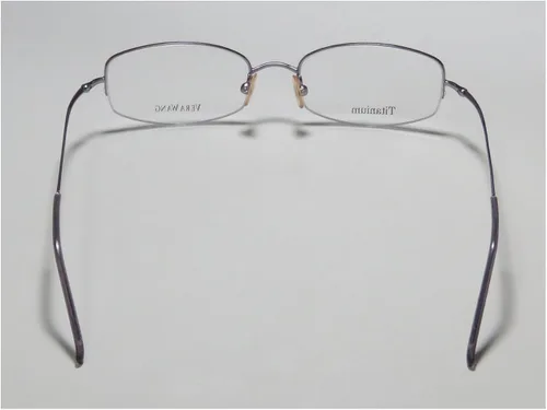 Vista 5 de Vera Wang V26 WomensLadies Designer Half-rim Titanium Allergy Free Upscale EyeglassesSpectacles