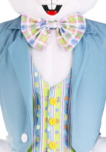 Vista 4 de Disfraz de conejito de Pascua deluxe para adulto Multicolor