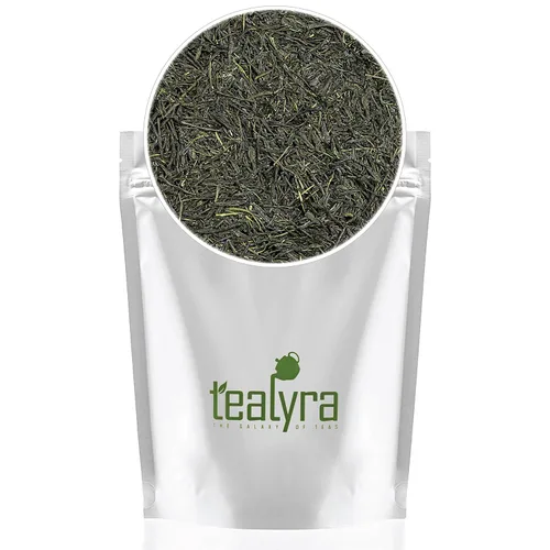 Vista 5 de Tealyra - Hecho a mano Premium First Flush - Té verde Gyokuro - Cultivado en Yame Japón - Té de hojas sueltas - Cafeína Media - 3.53 oz (3.5 onzas)