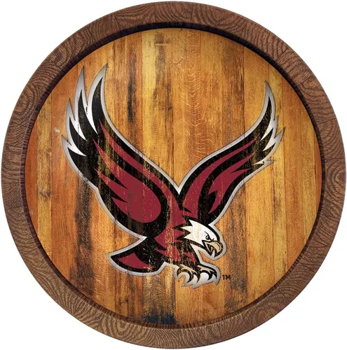 Vista 121 de The Fan Brands NCAA Alabama Crimson Tide: "Faux" - Letrero de barra del equipo deportivo, decoración para el hogar, dormitorio, garaje, oficina