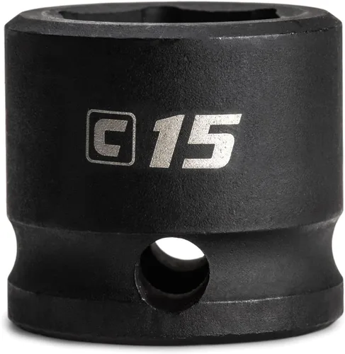 Vista 19 de Capri Tools - Llave de vaso de impacto corto de 8 mm, 3/8 pulgadas de transmisión, 6 puntos, métrica