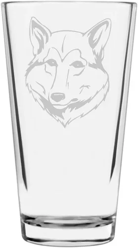 Vista 446 de Podenco Canario - Vaso de pinta de 16 onzas con temática de perro personalizado