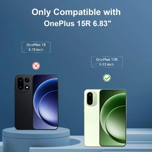 Vista 2 de GiiYoon - Paquete de 3 protectores de pantalla para OnePlus 15R, vidrio templado [cobertura completa HD] [fácil instalación]