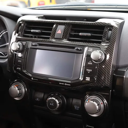 Vista 3 de Voodonala Para 4Runner ABS Control Central Navigation Dashboard Instrumento Fascia Panel Cubierta Trim para 2010-2019 Toyota 4Runner Accesorios