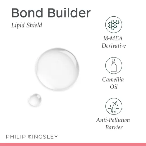 Vista 3 de PHILIP KINGSLEY Bond Builder Lipid Shield Tratamiento restaurador de aceite capilar para cabello seco y dañado Hidratante capilar protector