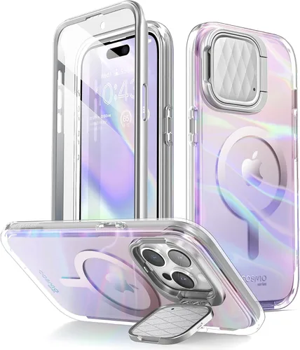 Vista 10 de i-Blason Cosmo - Funda magnética para iPhone 15 Pro Max MagSafe con soporte para funda para cámara, estilo delgado, funda de cuerpo completo