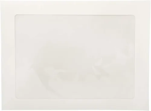 Vista 6 de JAM PAPER Sobres comerciales para ventana de 6 x 9 pulgadas, color blanco, paquete de 100 unidades Pack of 100