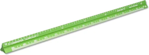 Vista 36 de Alumicolor Regla Métrica de Bolsillo para Arquitecto de Aluminio, 15CM, Negro