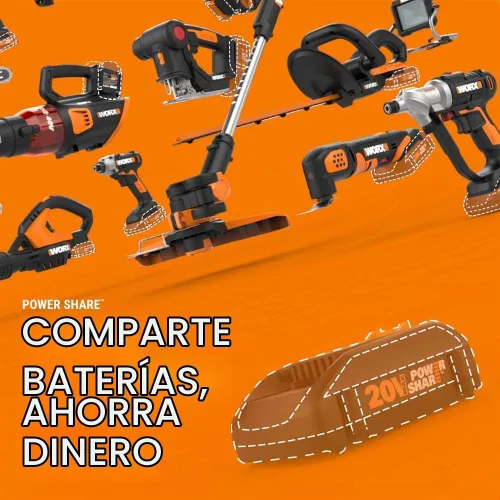 Vista 2 de Worx WA7151 20V MAKERX HubX Fuente de alimentación y adaptador de herramienta con puerto USB