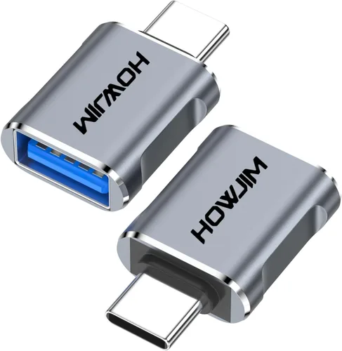 Vista 10 de Paquete de 10 adaptadores USB C a USB, adaptador USB C macho a USB 3.2 hembra OTG, transferencia de datos de 10 Gbps de carga rápida para teléfono