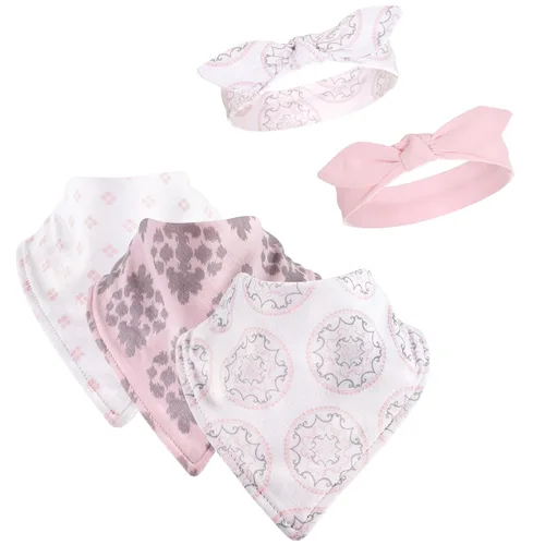 Vista 9 de Yoga Sprout Juego de babero y accesorios de bandana, 5 piezas, flechas