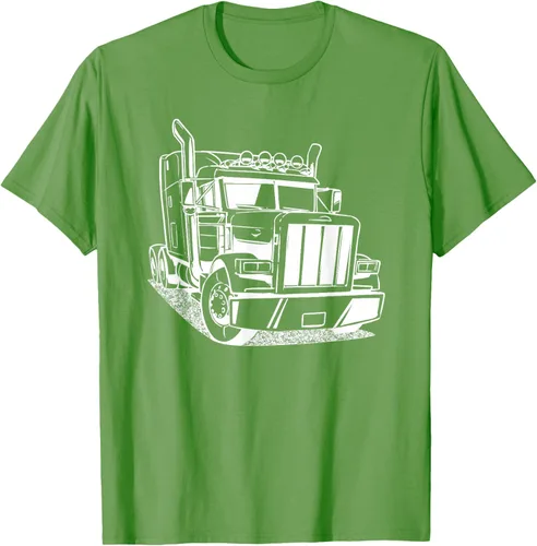 Vista 16 de Diesel Big Rig 18 Wheeler - Camiseta de camionero para camionero, Negro, S
