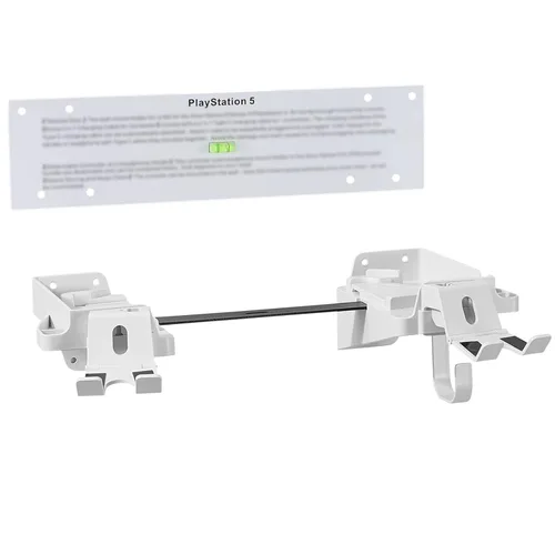 Vista 6 de Wabracket Wall Mount Kits for PS5, 6 in 1 Sturdy Wall Mount Brackect Holder for PS5, Compatiable with Both Digital and Disc Version, with Detachable