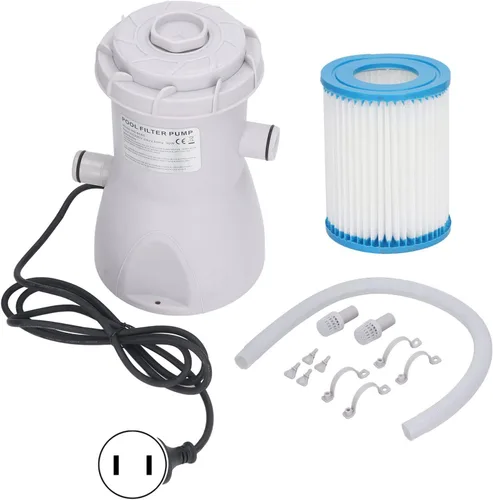 Vista 6 de Bomba de filtro de piscina 30W 800GAL Bomba de filtro de cartucho de filtro de bajo ruido para piscinas, bombas de piscina para piscinas terrestres