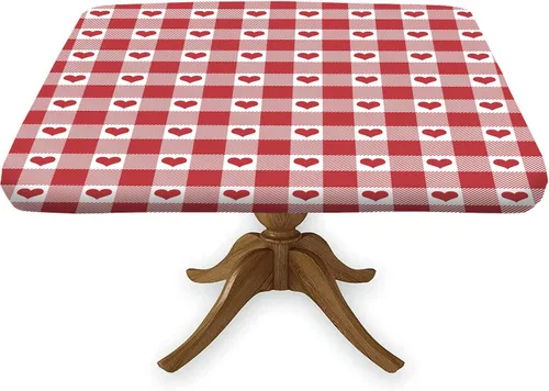 Vista 16 de Mantel cuadrado ajustable con bandera americana, 4 de julio, Día de la Independencia, manteles de madera con borde elástico, resistente a