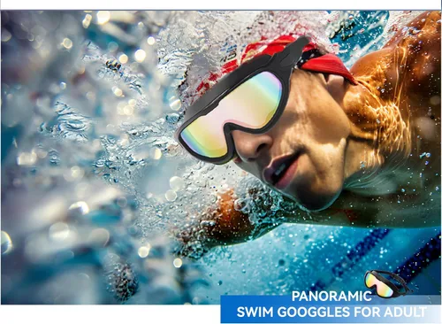 Vista 7 de Napzy Paquete de 2 gafas de natación para adultos, gafas de natación antivaho con cómodo sello de silicona para hombres y mujeres entrenamiento