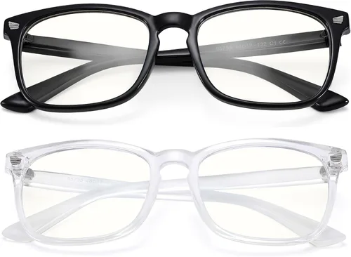 Vista 15 de AZorb 2Pack Gafas de Bloqueo de Luz Azul para Niños - TR90 Gafas de Pantalla de Computadora Irrompibles para Niños y Niñas